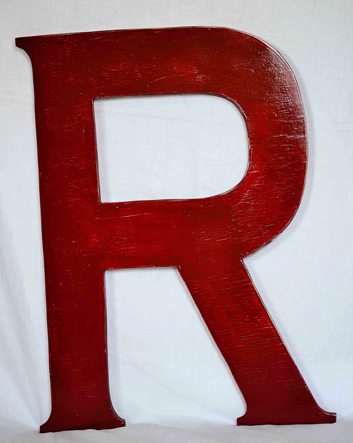 Giant wooden letters 24 inch Wedding Decoration Wood Letter  'R' Girls Room Home Decor Nursery Decor Shabby Chic Tomato Red