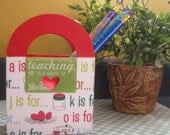 Teacher Appreciation Gift - Pencil Holder - Teaching is a Work of Love