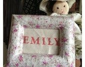 Picture Frame, Shabby Chic Home Decor, Handmade Decoupage, Free Shipping, Free Delivery