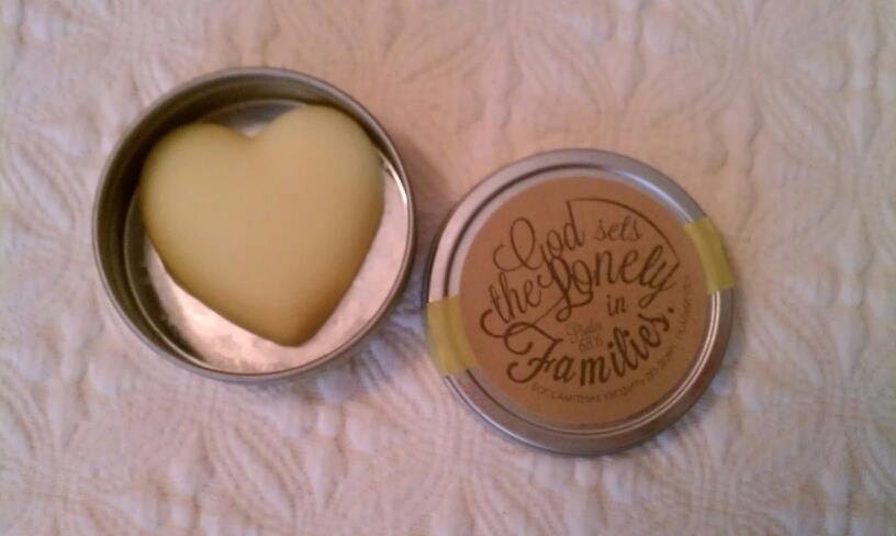 Home-made, all natural lotion bar