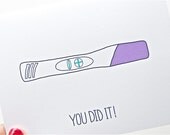 Funny Pregnancy Congratulations Card - You Did It (Literally). Pregnant.  New Baby.