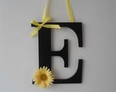 Painted Wooden Letter -  Initial - Hand Painted Letter - Wall Decor - Door Decor - Wreath - Wedding Decor - Graduation Gift