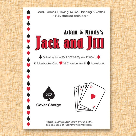 Vegas themed jack and jill