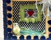 Bird Shadow Box 3D Art