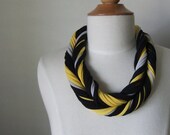 Multicolor,Upcycle Infinity Scarf, T-shirt Long  Necklace, Womens Teens Necklace,Spring Scarf