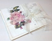 Vintage Rose Upcycle Stationery Set  Paper goods Blank stationery set  Wedding thank you  notes Bridesmaid envelope Special note