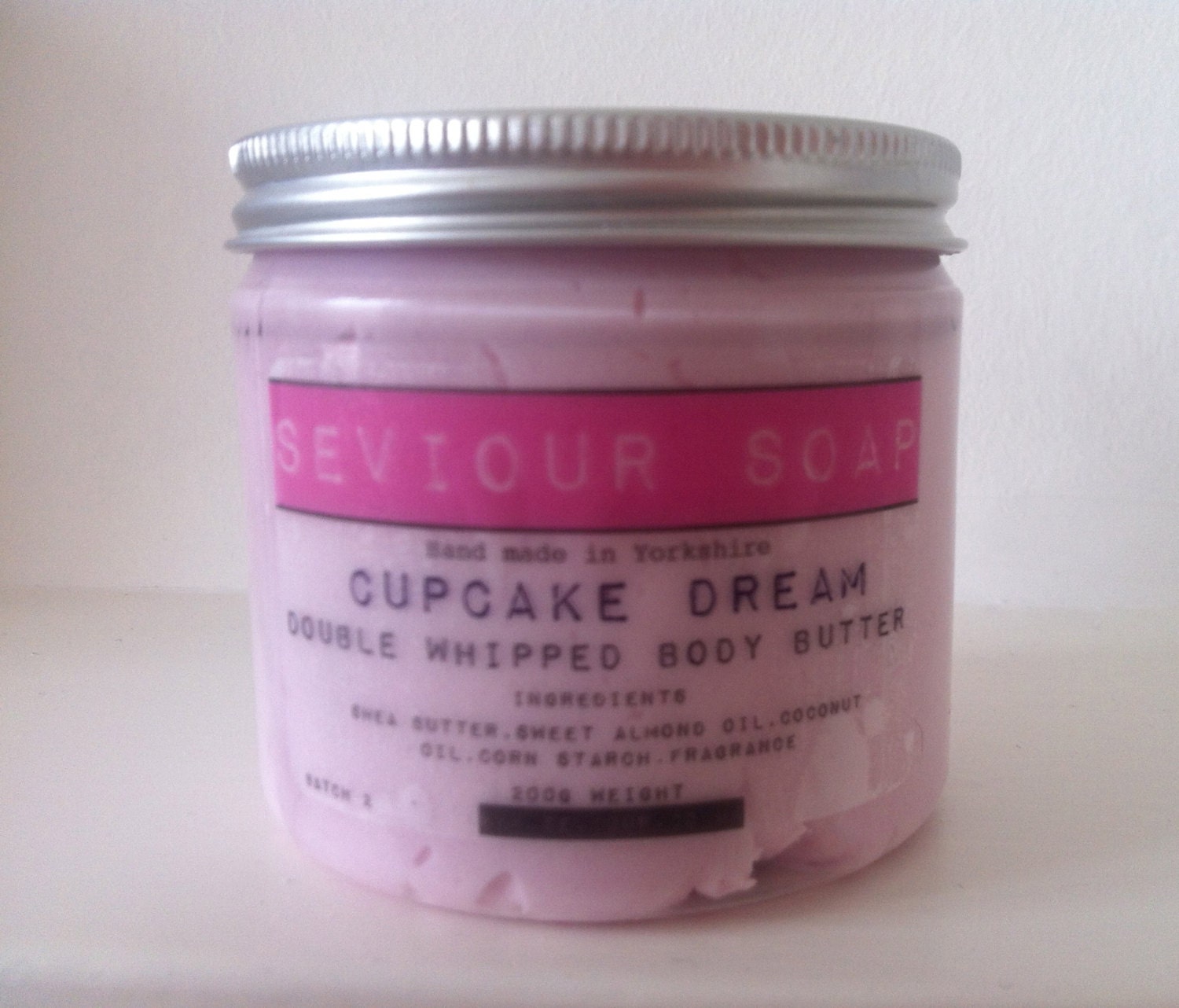 Cupcake Dream Double Whipped Body Butter-Handmade in Yorkshire by Seviour Soap