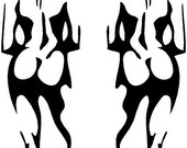 Nake Women X 2 Vinyl Die Cut Decal Sticker