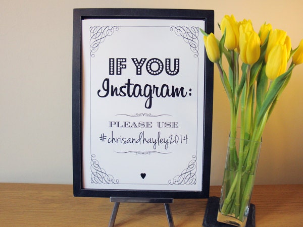 by  rustic Instagram Wedding / vintage rustic style Sign HelloMyGem sign vintage
