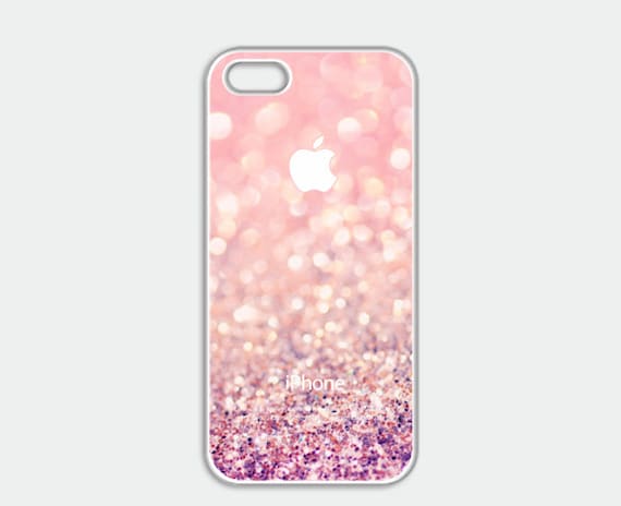 unique iphone 5 case iphone 4 case iphone 4s case designer iphone 5 case - pink glitter
