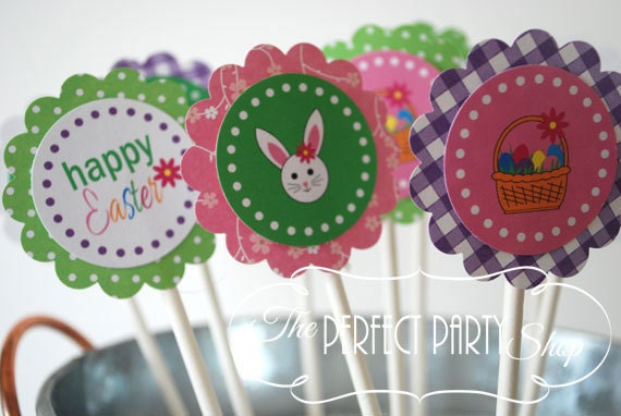 Easter Cupcake Toppers (set of 12)