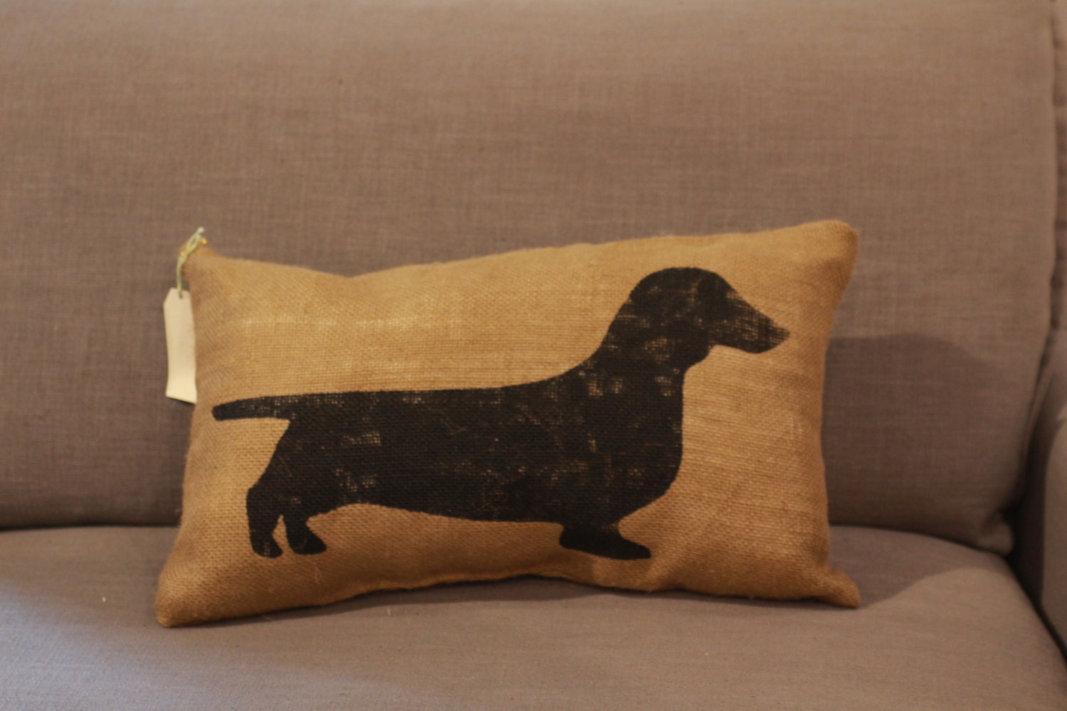 wiener dog pillow case