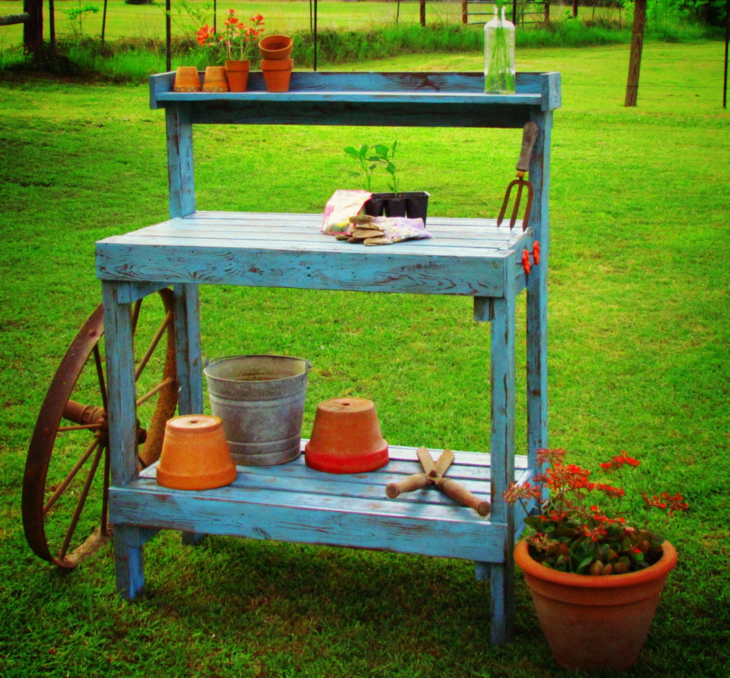 Shabby Chic Potting Bench