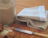BANKSIA Beige SET OF 2 Linen handmade tea towel. Flax tea towel. Eco fabric. Kitchen decor Cottage Chic.