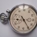 Silvery vintage stop-watch Serviceable Soviet souvenir