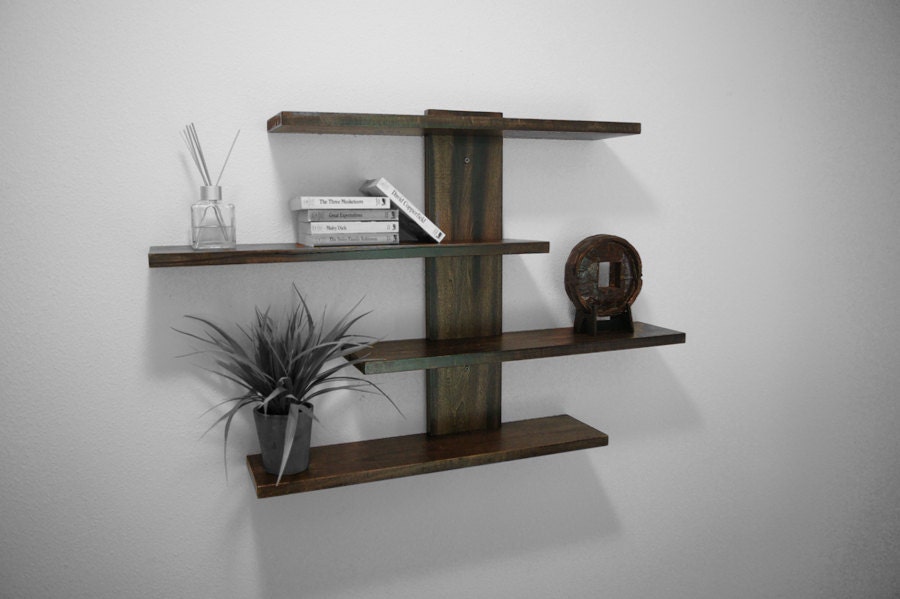 Apex series Floating Shelving Unit (Dark Walnut)