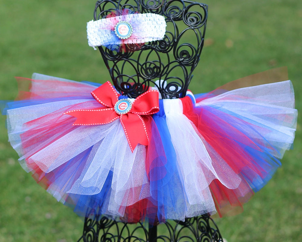 Chicago Cubs Tutu, MLB tutu, baseball tutu, Cheerleading Outfit, girls tutu, sports tutu, nfl nba nhl tutu,