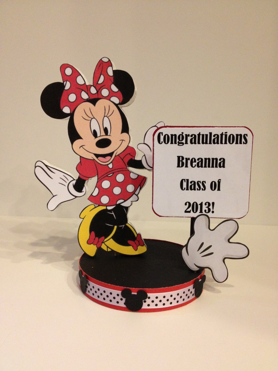 Minnie Mouse Classic Custom Birthday Party Centerpiece