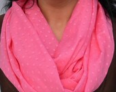Circle Scarf. Pink Infinity Scarf.Tube Scarf. Eternity Scarf. Women Accessories
