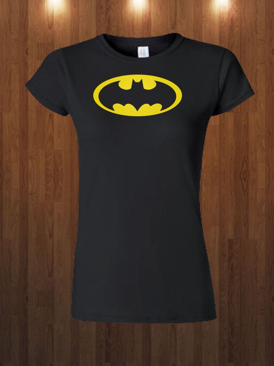 Funny Cool Batman Womens Shirt Super Hero Marvel Comic Geek Style Gift Idea Tee Sizes S M L XL 5 Color Choices Available