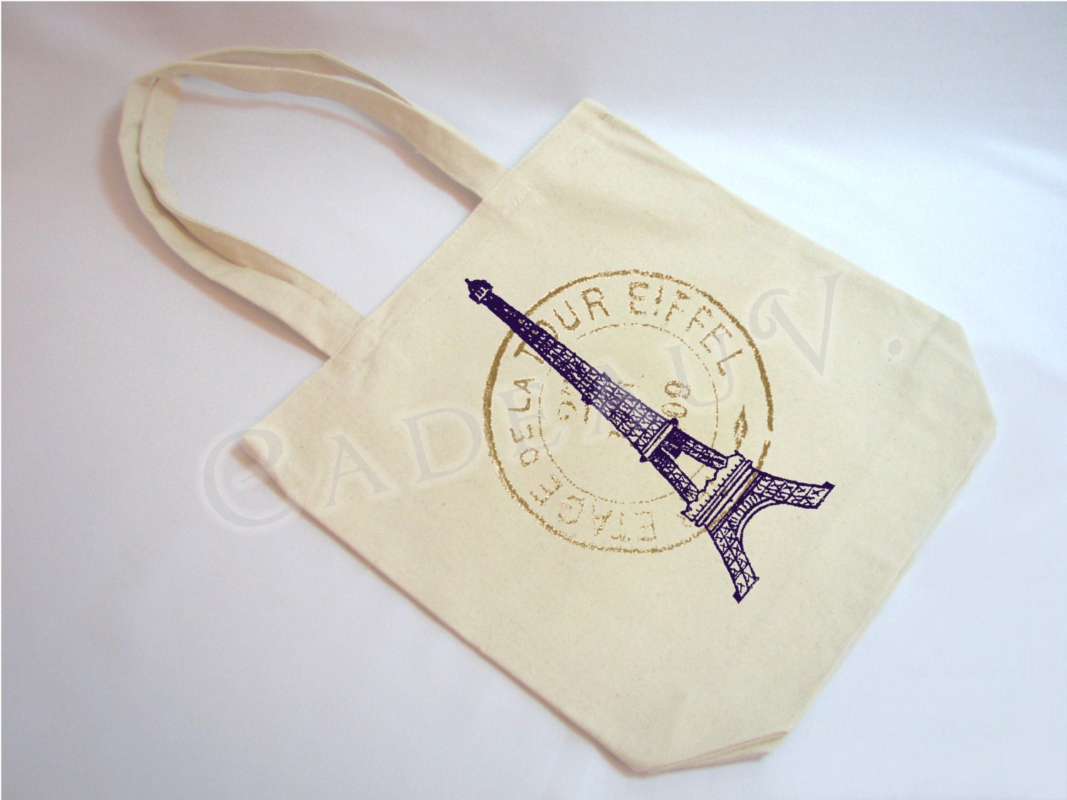Eiffel Tower Postmark Tote Bag