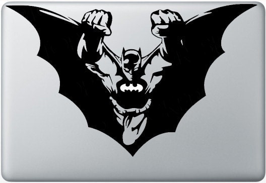 Flying Batman Macbook laptop vinyl decal sticker removable art fun funny