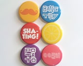 Celebrity Juice - Pinback Button 6 Pack