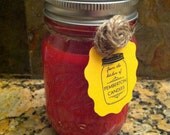 Apples & Maple Bourbon Scented Homemade Soy Candle