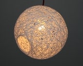 Design FORLA S Handmade lamp, lighting, pendant light, hanging lamp, lamp shade 30cm white