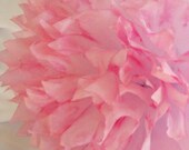 Rose Pink & White Pom / Pink Wedding Decoration /  Baby Girl Nursery /  Hand dyed / Birthday / Party Decoration / Baby Shower