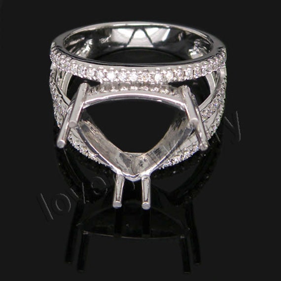 Jewelry Sets Vintage Trillion 12x14mm 18kt White Gold Diamond ...