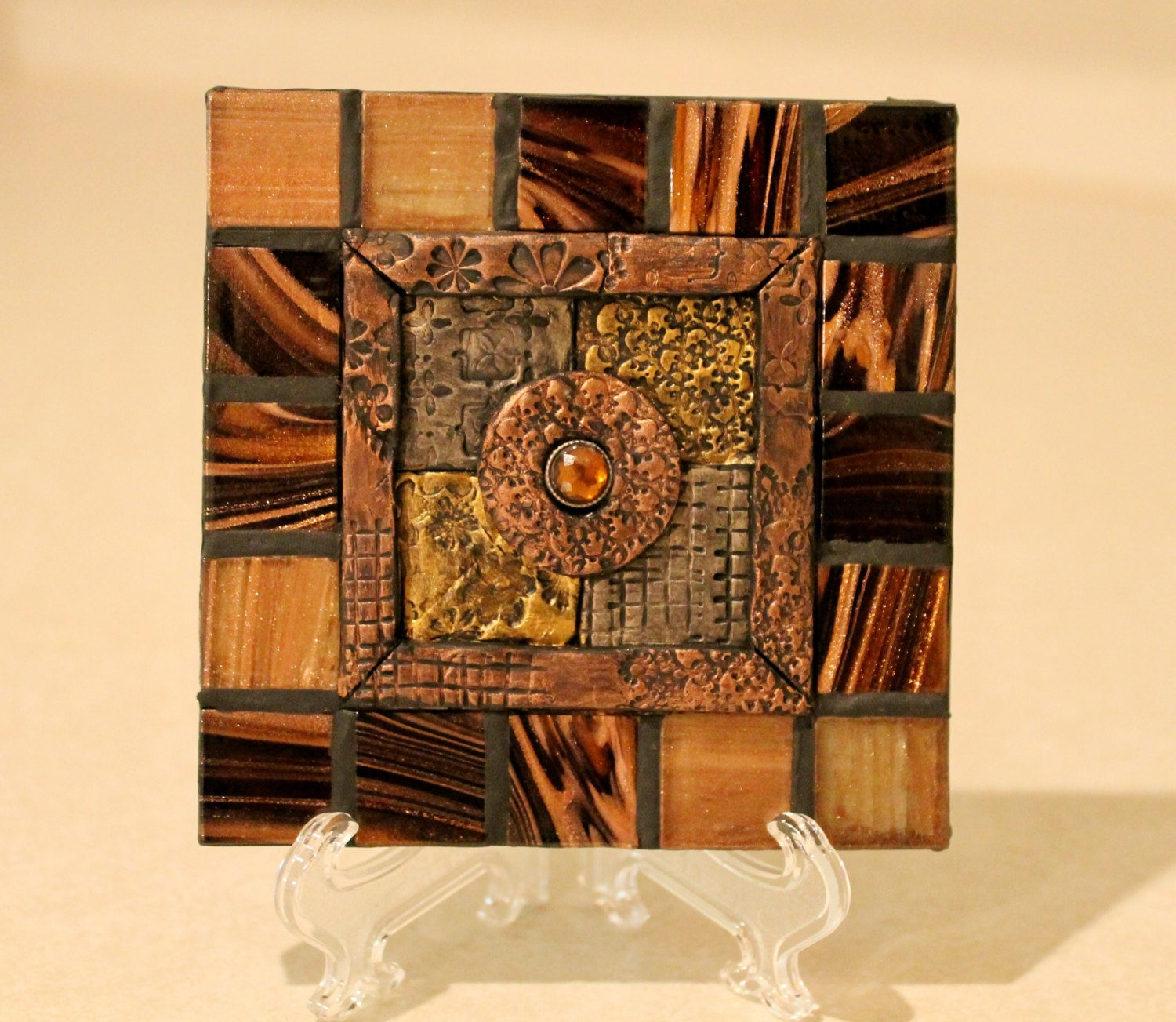 Art ,Home decor,Quilted art clay,polymer clay,minature