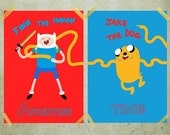 Adventure Time, Finn and Jake double poster, Print, 2x  A3