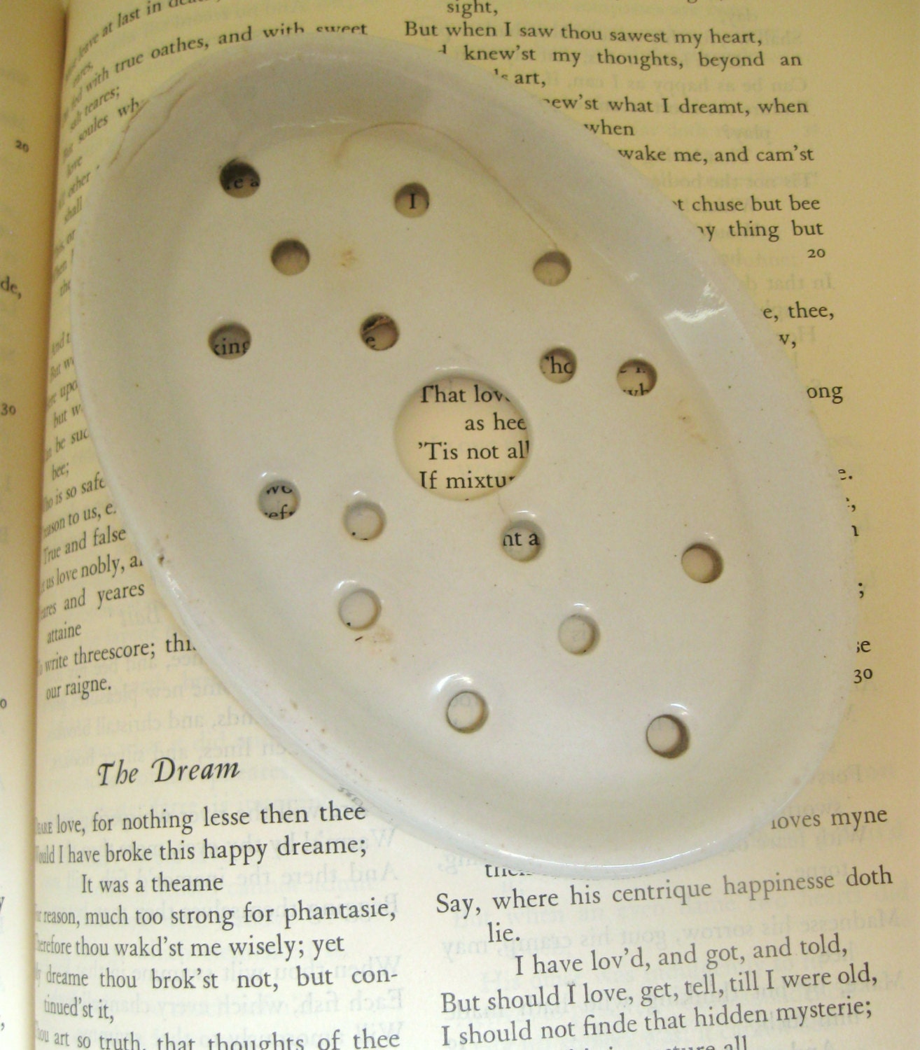 White Ironstone Soap Dish Strainer Antique Oval Ironstone Soap Stainer Antique China Shabby White Home Decor