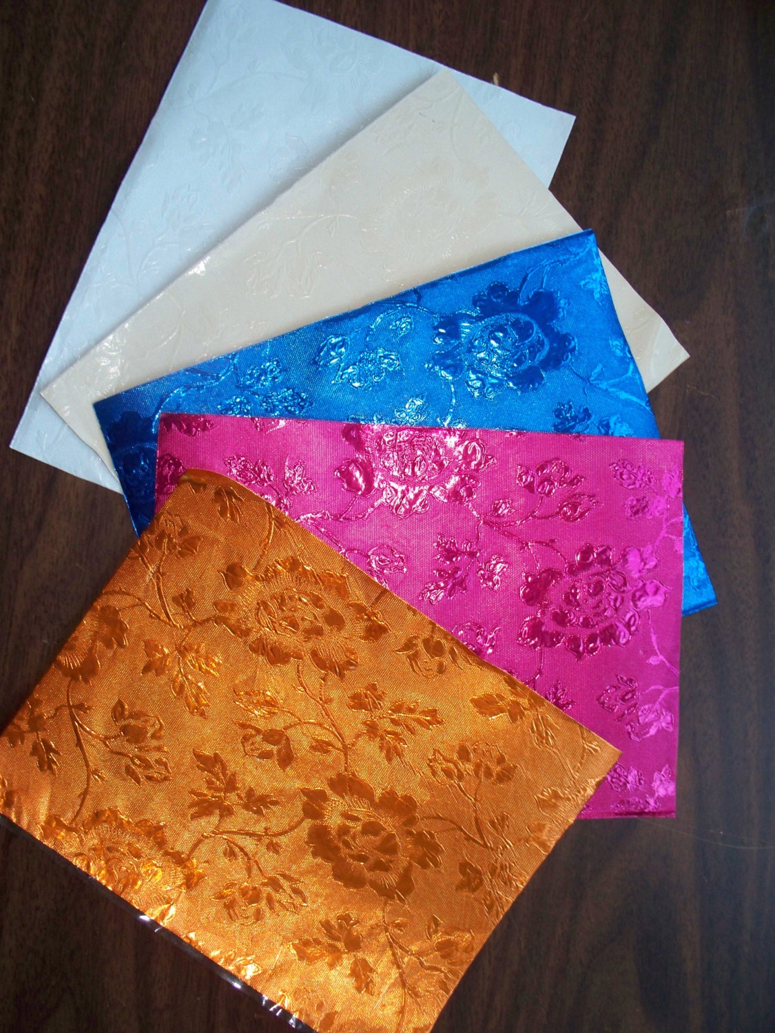 Embossed Poly Floral Foil for Iris Folding by AnimalWhimsyArt