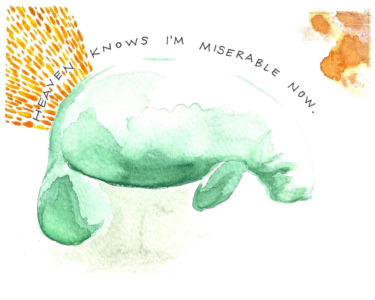 Heaven Knows I'm Miserable Now - limited edition art print by Megan Lynn Kott