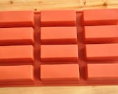12-Rectangle Oblong  Soap Mould Cake Mold  Flexible Silicone Mold For Handmade Soap Candle Candy Chocolate Cake Fimo Resin Craft