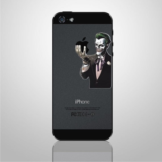Items similar to Joker iPhone Back Decals iPhone Back Stickers