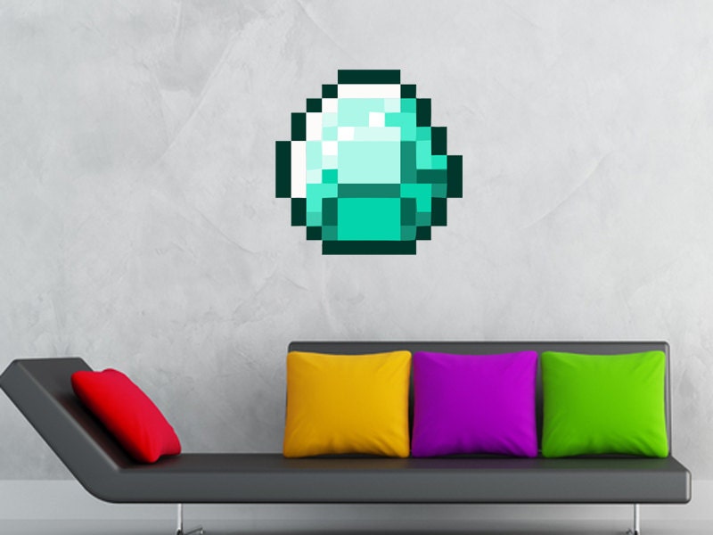 Popular Items For Minecraft Wall Decal On Etsy