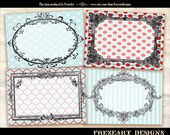Blank Greeting Cards 3.5x2.5 inch - Digital collage sheet Vintage paper craft Gift tags Labels Retro paper goods - BLANK CARDS nr1