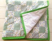 Green and Yellow Baby Quilt