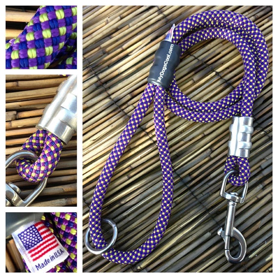 The Best Custom Climbing Rope Dog Leashes Made in USA