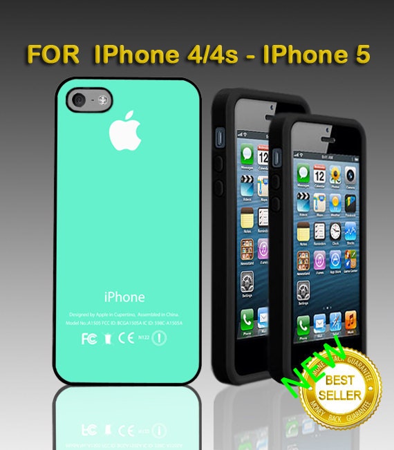 Turquoise  Mint - Print on Hard Case - Fit For iPhone 4/4s Case and iPhone 5 Case