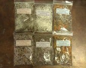 6 Pack Variety Dead Sea Salt Bath and Dead Sea Salt Mineral Milk Bath approximately 8 oz each