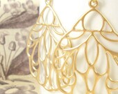 Sierra Earrings : Gold Butterfly Wings