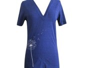 Dandelion T-Shirt - Floral Boho V-Neck Unisex Apparel Shirt - (Available in sizes XS, S, M, L)