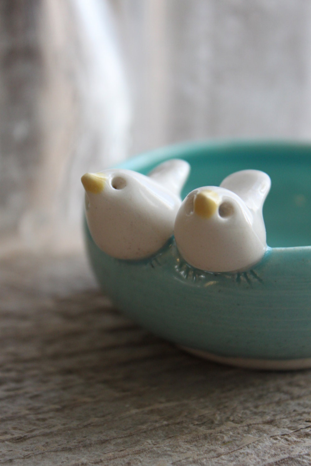 Custom-Made Love Birds Mini-Bowl - 3 to 5 Weeks for Delivery