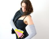 Acid neon arm warmers