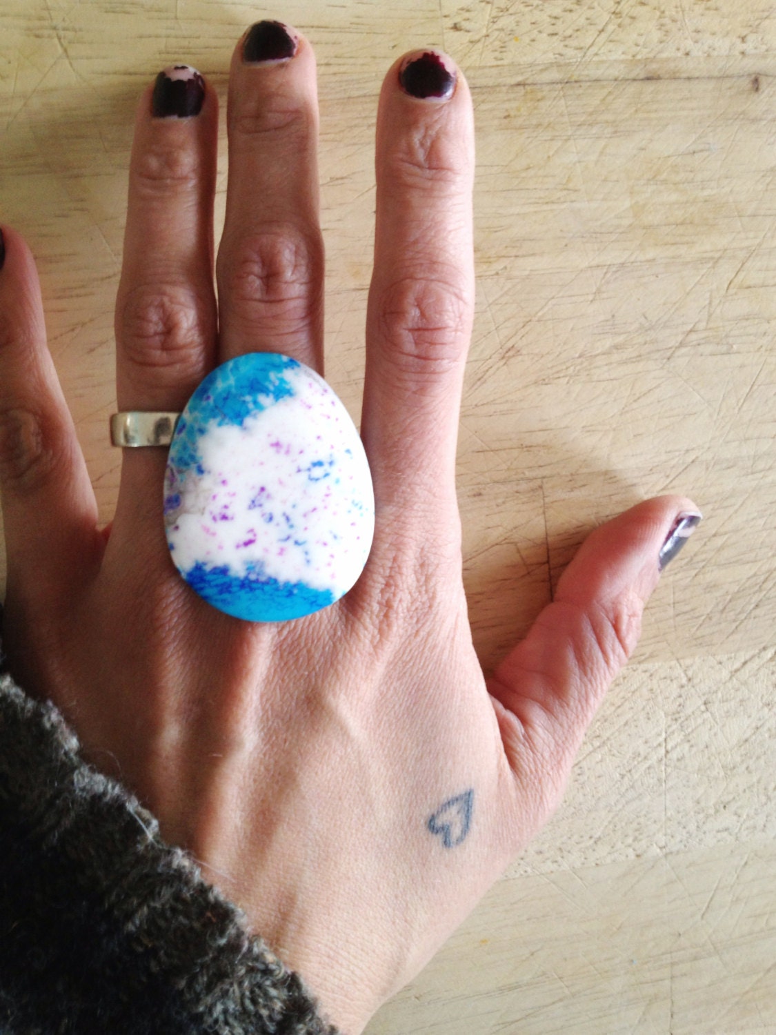 wild multi-colored turquoise farrah statement ring