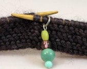 Set of 7 Green Stitch Markers